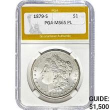 1879-S Morgan Dollar PGA MS65 PL
