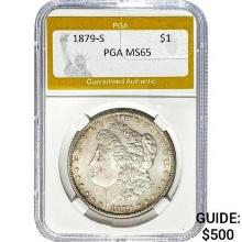 1879-S Morgan Dollar PGA MS65