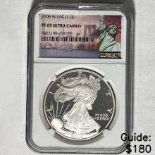 2006-W Silver Eagle NGC PF 69 Ultra Cameo