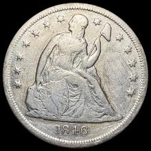 1846 Seated Liberty Dollar LIGHTLY CIRCULATED