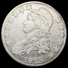 1825 Capped Bust Half Dollar LIGHTLY CIRCULATED