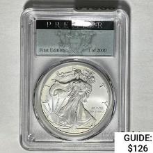 2020 Silver American Eagle Premier First Edition MS70
