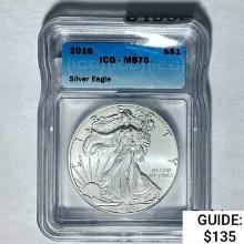 2016 Silver Eagle ICG MS70