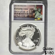 2010-W Silver Eagle NGC PF 69 ULTRA CAMEO