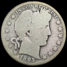 1893 Silver Barber Half Dollar NICELY CIRCULATED