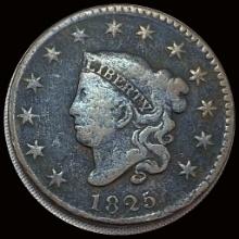 1825 Coronet Head Large Cent LIGHTLY CIRCULATED