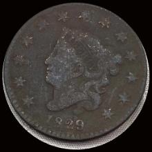 1829 Coronet Head Large Cent LIGHTLY CIRCULATED
