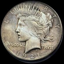 1921 Silver Peace Dollar CHOICE AU