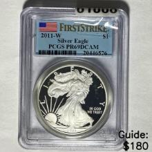 2011-W Silver Eagle PCGS PR69 DCAM