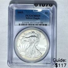 2015 Silver Eagle PCGS MS69