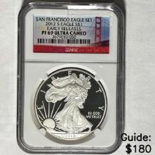 2012-S Silver Eagle NGC PF 69 Ultra Cameo