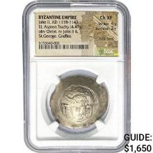 Byzantine John II AD 1118-1143 EL Aspron Trachy
