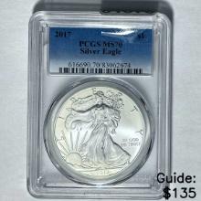 2017 Silver Eagle PCGS MS70