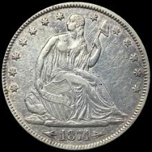 1874 Arrows Seated Liberty Half Dollar CLOSELY UNCIRCULATED