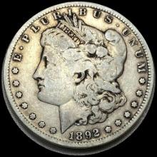 1892 Silver Morgan Dollar LIGHTLY CIRCULATED