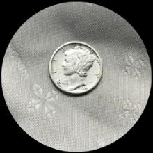 1923-S Silver Mercury Dime LIGHTLY CIRCULATED