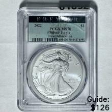2022 Silver Eagle PCGS MS70