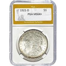 1921-D Morgan Dollar PGA MS64+