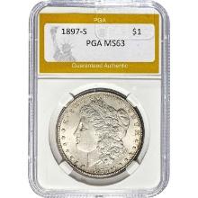 1897-S Morgan Dollar PGA MS63