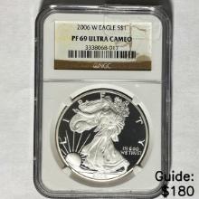 2006(W) Silver Eagle NGC PF 69 Ultra Cameo