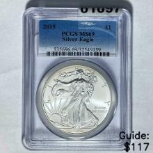 2015 Silver Eagle PCGS MS69