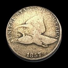 1857 Copper-Nickel Flying Eagle Cent LIGHTLY CIRCULATED