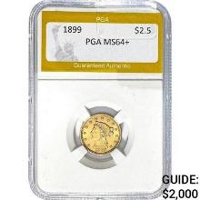 1899 $2.5 Liberty Head Quarter Eagle PGA