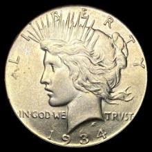 1934 Silver Peace Dollar CLOSELY UNCIRCULATED