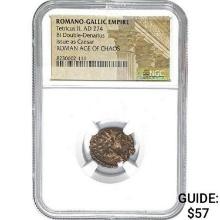 Romano Tetricus II AD 274 BI DBL Denarius