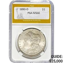 1890-O Morgan Dollar PGA MS66