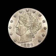 1883 Liberty Head Nickel No Cents GEM BU