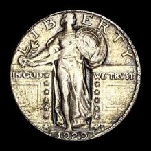 1929 Standing Liberty Silver Quarter NEARLY UNCIRCULATED