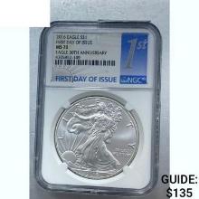 2016 Silver Eagle NGC MS 70