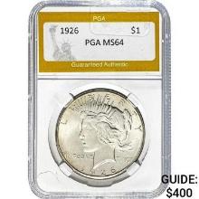 1926 Peace Dollar PGA MS64