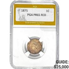 1875 Indian Head Cent PGA PR65 RED
