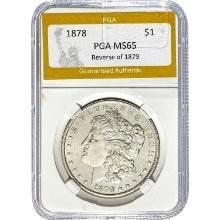 1878 Morgan Silver Dollar PGA MS65