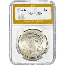 1922 Peace Dollar PGA MS65+
