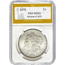 1878 Morgan Dollar PGA MS65