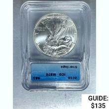 2016 Silver Eagle ICG MS70