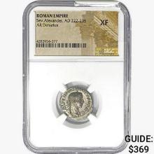 Roman Sev. Alexander, AD 222-235 Silver Denarius