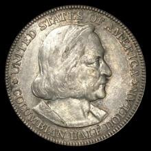 1892 Silver Columbian Half Dollar ABOUT UNCIRCULATED