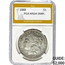 1888 Morgan Silver Dollar PGA MS64 DMPL
