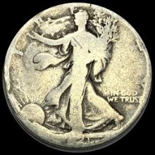 Walking Liberty Half Dollar 1917-S NICELY CIRCULATED