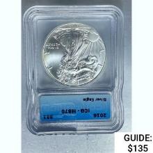 2016 Silver Eagle ICG MS70