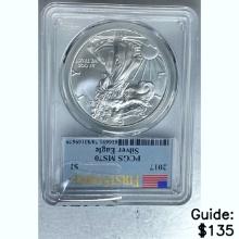 2017 Silver Eagle PCGS MS70