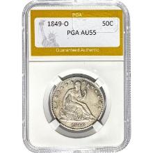 1849-O Seated Liberty Half Dollar PGA AU