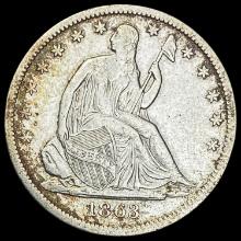 1863-S Seated Liberty Half Dollar CLOSELY UNCIRCULATED