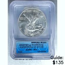 2020-(P) Silver Eagle ICG MS70