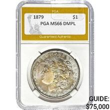 1879 $1 Morgan Dollar PGA MS66 DMPL
