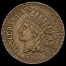 1859 Indian Head Cent CLOSELY UNCIRCULATED